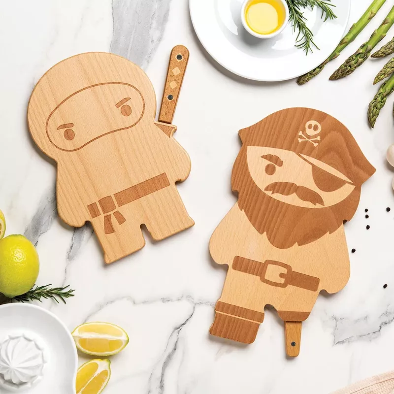 OTOTO Ninja Board snijplank & messenset - zwart