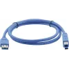 Kramer C-USB3/AB-3 USB 3.0-kabel, USB-A male naar USB-B male, 0,9 m (3 ft), blauw
