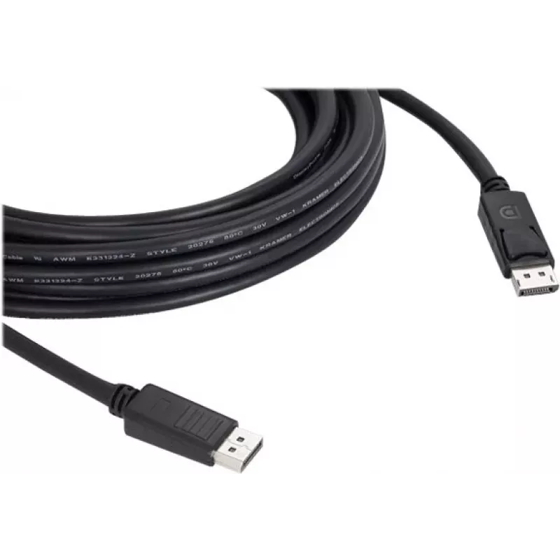 Kramer C-DP-10 DisplayPort-kabel 10 m (32.8ft) - DisplayPort-stekker naar stekker - 4K@60Hz - zwart
