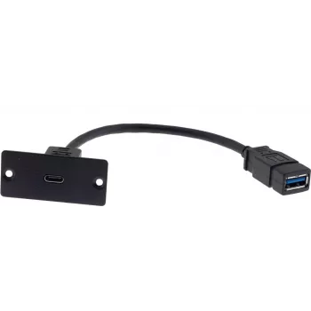 Kramer Electronics WU-CA(W) USB-kabel 0,12 m USB 3.2 Gen 1 USB-A naar USB-C zwart