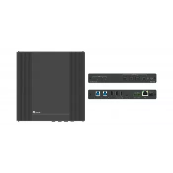 Kramer Electronics SWT3-41-U 4x1 USB 3.2 host PoE-acceptor managed switcher met 4 apparaten - 10 Gbps - Power over Ethernet