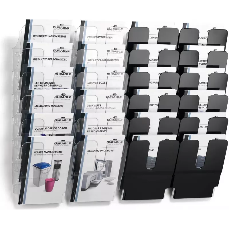 DURABLE FLEXIPLUS 6 prospectushouder A4 staand transparant 1700008011