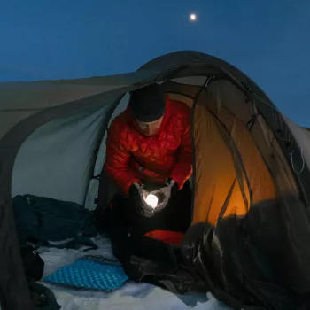 Silva Glow Recharge campinglantaarn - blauw (350 lm)