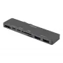 DELTACO USBC-1290 Thunderbolt 3 dockingstation - zilver - 40 Gbit/s - 4K Ultra HD