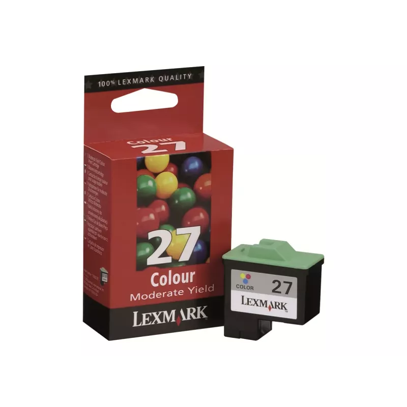 Lexmark No. 27 driekleuren-inktcartridge (cyaan, magenta, geel) - standard yield