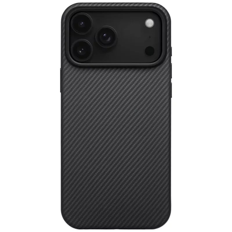 PITAKA Aramid UltraGuard MagSafe-hoes voor iPhone 17 Pro zwart/grijs twill