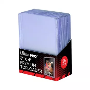 Ultra PRO TCG Card Toploader star hard plastic premium 77x100mm 25-pack