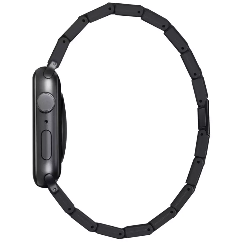 PITAKA Carbon Fiber Link Band Retro voor Apple Watch 42/44/45/49mm zwart grijs