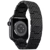 PITAKA Carbon Fiber Link Band Retro voor Apple Watch 42/44/45/49mm zwart grijs