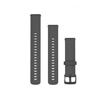 Garmin Quick Release 18 mm siliconen armband voor horloges, Gravel Grey, 010-13256-00