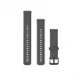 Garmin Quick Release 18 mm siliconen horlogeband, Gravel Grey, 010-13256-00