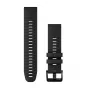 Garmin QuickFit 22 mm siliconen horlogeband, Zwart (010-13280-00)