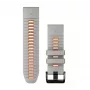 Garmin QuickFit 26 mm siliconen horlogeband, Mist Grey/Orange (010-13281-02)