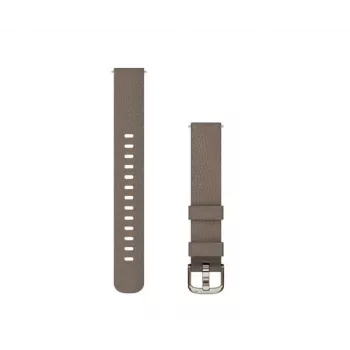 Garmin 14 mm stoffen horlogeband voor Lily 2, Coffee met Cream Gold gesp (010-13302-10)