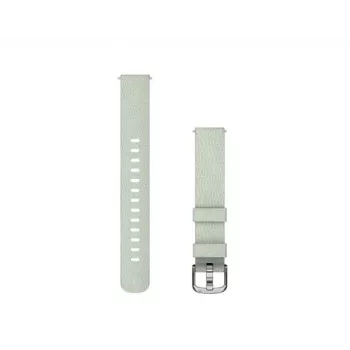 Garmin stoffen horlogeband 14 mm voor Lily 2 Sage Gray zilveren gesp 010-13302-11