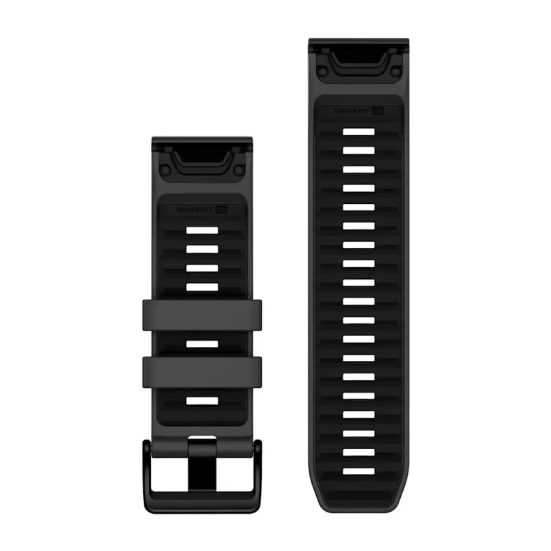 Garmin QuickFit 26mm siliconen armband grafiet/zwart 010-13393-10