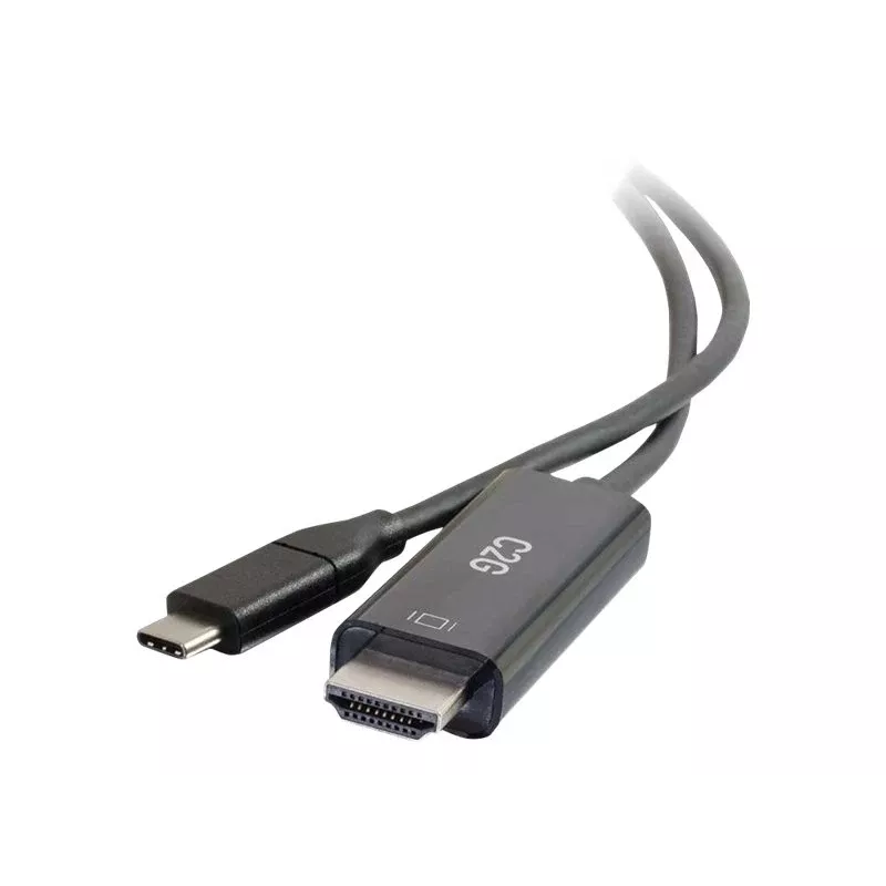 C2G USB-C naar HDMI adapterkabel - 1,83 m - zwart - 4K@60Hz - omkeerbare USB-C-stekker