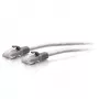 CABLES2GO C2G 1ft (0,3m) Cat6a Snagless Unshielded (UTP) Slim Ethernet-netwerkpatchkabel - grijs
