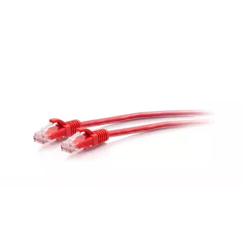 CABLES2GO C2G 3ft (0,9m) Cat6a Snagless Unshielded (UTP) Slim Ethernet-netwerkpatchkabel - rood