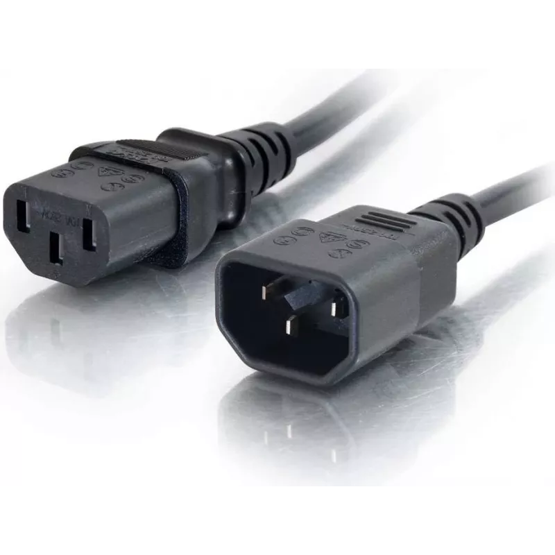 CABLES2GO verlengkabel C13 naar C14 2m zwart