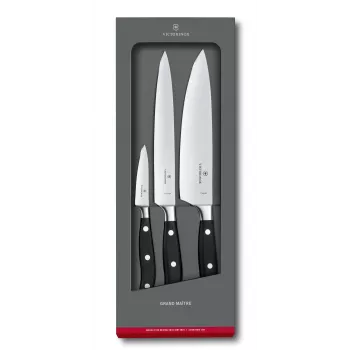 Victorinox Grand Maître 3-delige koksmessenset, Zwart (7.72 43.3)