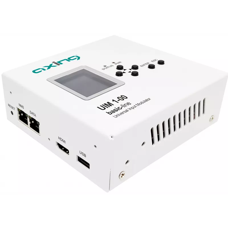 AXING UIM 1-00 universele input modulator HDMI CVBS YPbPr naar RF DVB-T/C