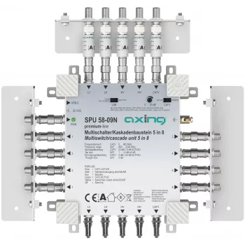 AXING SPU 58-09N 5-in-8 actieve multiswitch, geschikt voor retourkanaal