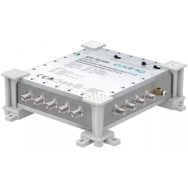 AXING SPU 58-09N 5-in-8 actieve multiswitch, geschikt voor retourkanaal