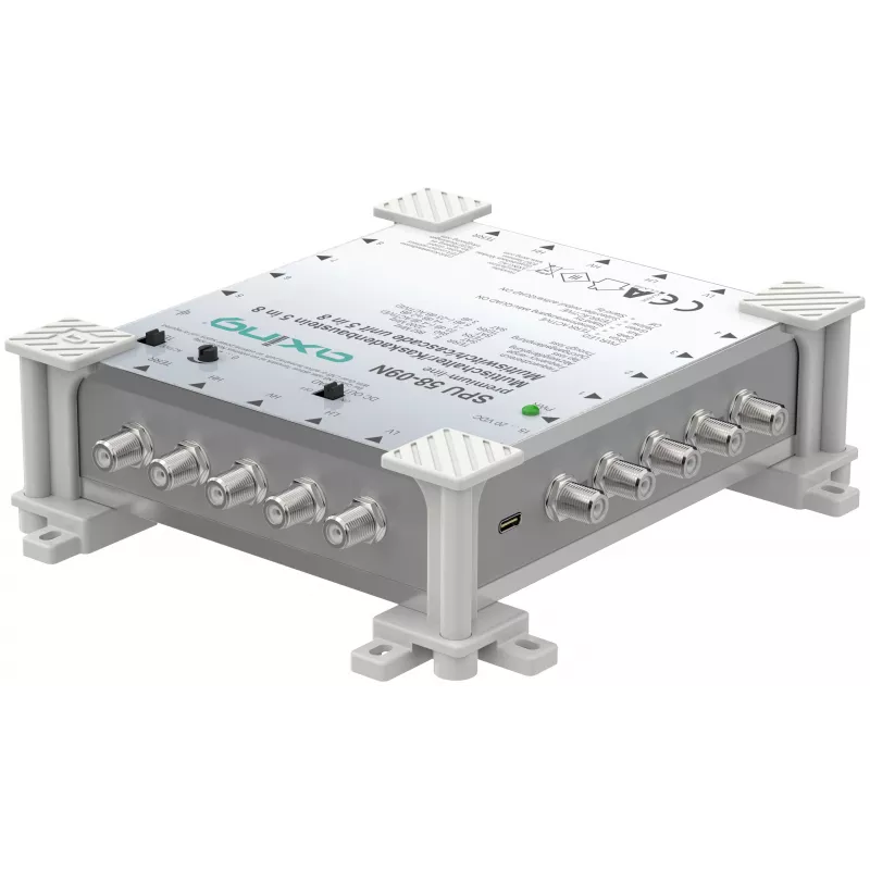 AXING SPU 58-09N 5-in-8 actieve multiswitch, geschikt voor retourkanaal