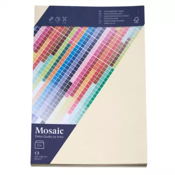 Artoz Papier Mosaic enveloppen DIN C5 zonder venster ivoor gegomd 20 stuks (9439420-241)
