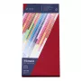 Artoz Papier Mosaic enveloppen DIN lang zonder venster rood 20 stuks