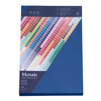 Artoz Papier Mosaic enveloppen DIN C6 zonder venster marineblauw gegomd 20 stuks