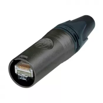 Neutrik NE8MX6-B-T etherCON CAT6A male kabelconnector carrier, zwart, IP65