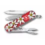Victorinox Classic SD Printed zakmes, Edelweiss-design, 58 mm, rood (0.6223.840)