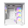 Antec Constellation Series C3 ARGB Mid Tower ATX Behuizing met gehard glazen zijvenster, Wit