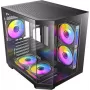Antec CX M2 ARGB B Micro-ATX Tower-behuizing, Zwart, gehard glas, 5x120mm ARGB-ventilatoren