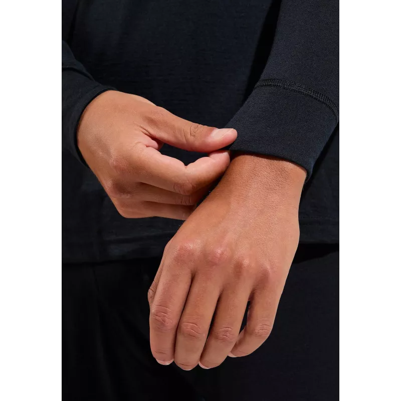 Odlo Merino 200 BL Top Turtle Neck LS half zip - zwart, maat M