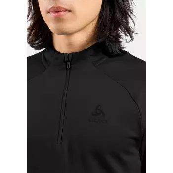 Odlo Essential Light Mid Layer 1/2 zip - zwart - maat L