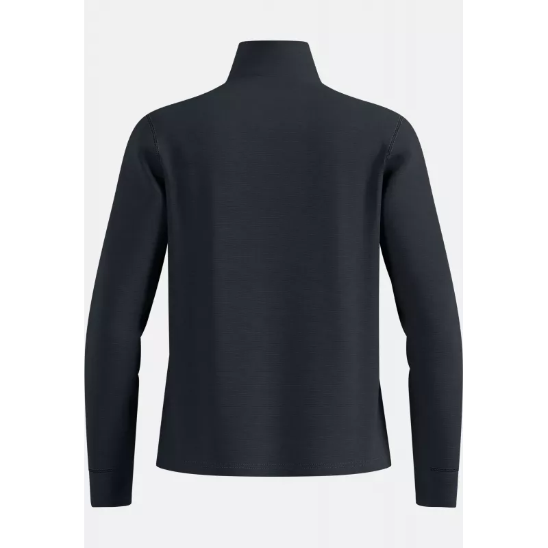 Odlo Grid Fleece Mid Layer Full Zip jasje - Black Melange, maat L
