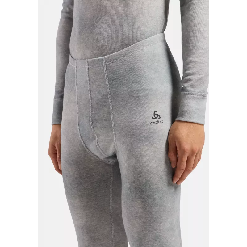 Odlo Active Warm X Pow BL Bottom Long Thermische Baselayer Onderbroek - zilvergrijs, maat L