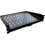 VALUE 19-inch 1U uitschuifbare lade, 450 mm nuttige diepte, 20 kg draagvermogen, zwart