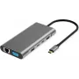 VALUE USB-C dockingstation 10-in-1 4K60 2xHDMI 1xDP/VGA/GbE USB-C 2x PD - digitaal/data