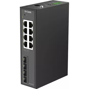 D-Link DIS-210G-12 smart managed industriële switch - 8 Gigabit-poorten + 4 SFP-sleuven