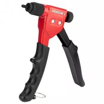 Arrow RNT1K blindklinkmoertang - handmatig blindklinkmoer zetgereedschap met 6 doorns en mondstukken, M4-M6, 10-24 tot 5/16-18, volledig stalen constructie, ergonomische greep, kunststof koffer