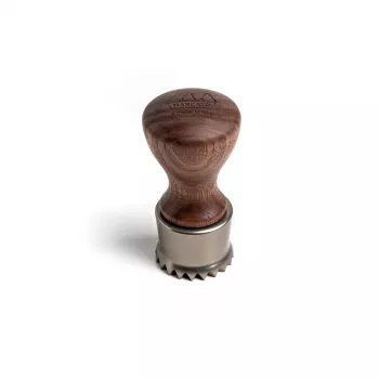 Marcato TONDO 38 mm koekjessteker Canaletto walnoot houten handgreep roestvrij staal