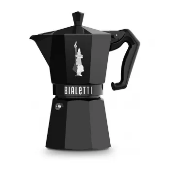Bialetti MOKA EXCLUSIVE 6-kops espressomaker voor op het fornuis, zwart (9066)