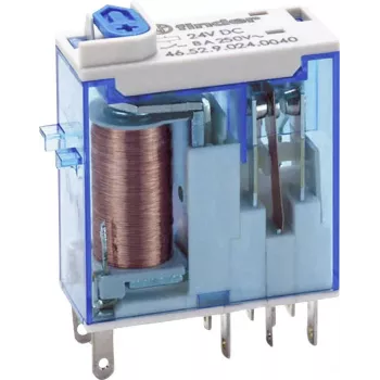 Finder 46.52.9.024.0040 steekrelais 24 V DC 8 A DPDT 1 st.
