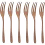 Sambonet Taste PVD 6 gebakvorken set - zwart 18/10 roestvrij staal