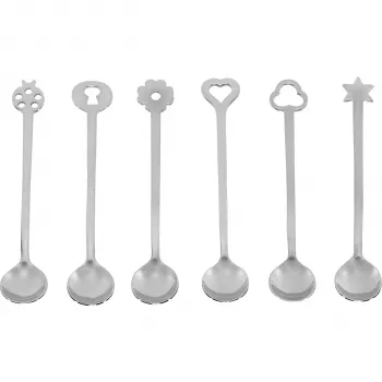 Sambonet New Portafortuna Inox 6 party lepel set