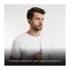 SBS TEINEARKL in-ear headset met microfoon - zwart - bedraad - 1,2 m kabel - 3,5 mm jack - bellen & muziek